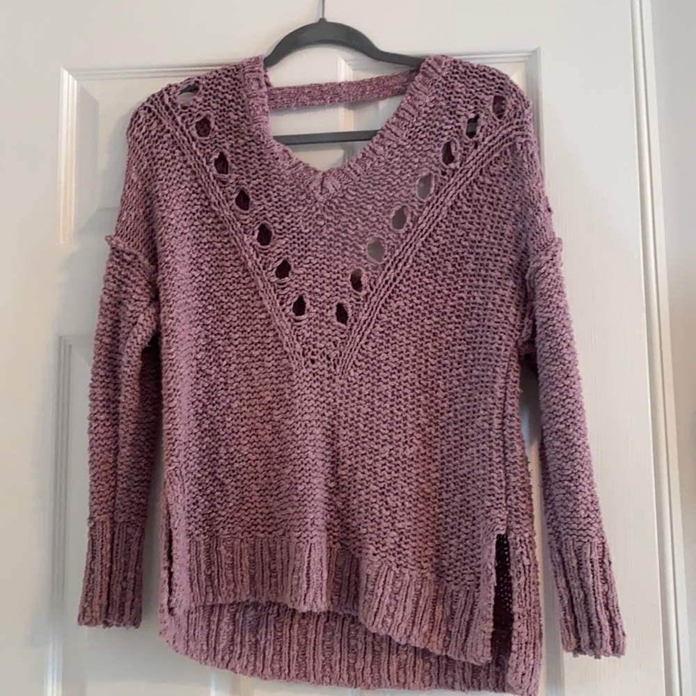 hollister purple sweater